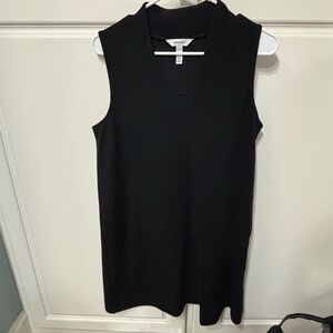 Spanx Women's AirEssentials Mini Dress Black Sleeveless V-Neck